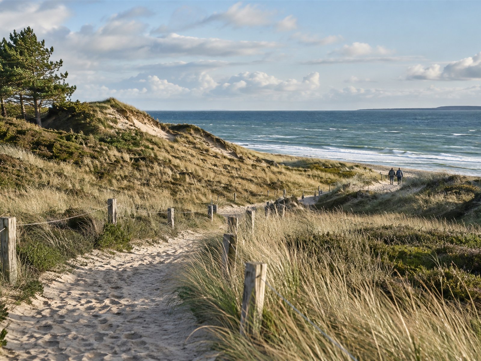 Dünenweg an der deutschen Ostseeküste
